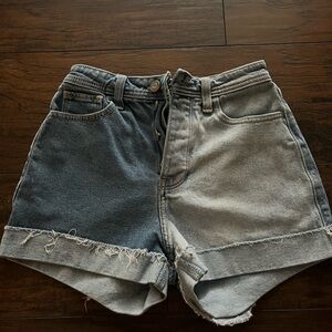 Hollister Two-Tone Denim Women Shorts